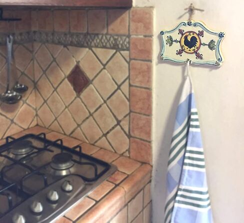 CERAMICHE D'ARTE PARRINI - حلقة مفاتيح فنية من السيراميك الإيطالي أو قطعة فخارية معلقة مرسومة يدويًا مصنوعة في توسكان إيطاليا in Kuwait