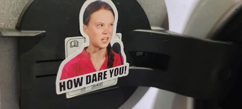 How Dare you sticker (5x5) For your gas tank/gas can/lawn mower/Die-Cut Stickers Decals/Truck/Car/Car/Van/Graphic/Snow Blower/Snow Mobile in Saudi Arabia