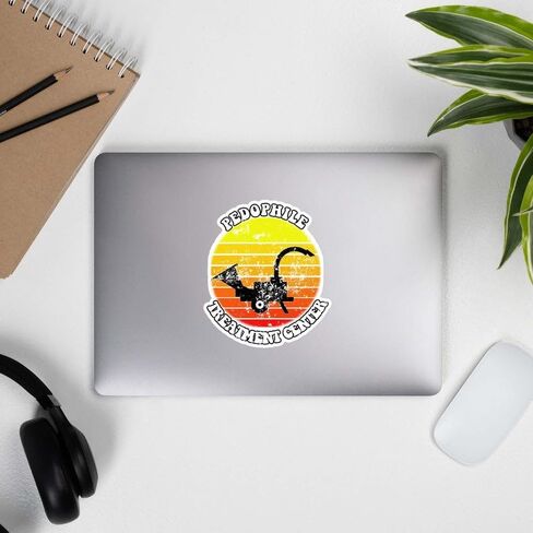 Pedophile treatment center - bubble free sticker (5x5 inches) in Saudi Arabia