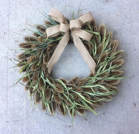 Gold B Thistles Wreath (15 in, Gold B Thistle) in Saudi Arabia