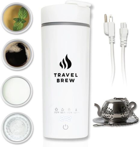 Portable Electric Kettle with Tea Infuser-Mini Electric Kettle with 4 Temperature Settings, and Auto Shut Off & Boil Dry Protection in Saudi Arabia