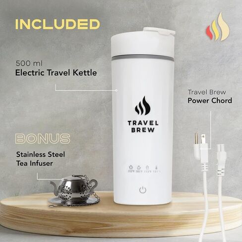 Portable Electric Kettle with Tea Infuser-Mini Electric Kettle with 4 Temperature Settings, and Auto Shut Off & Boil Dry Protection in Saudi Arabia