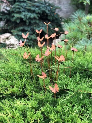 20 Rusty butterflies garden stakes, Metal garden decor, metal yard art, outdoor metal decor in Saudi Arabia