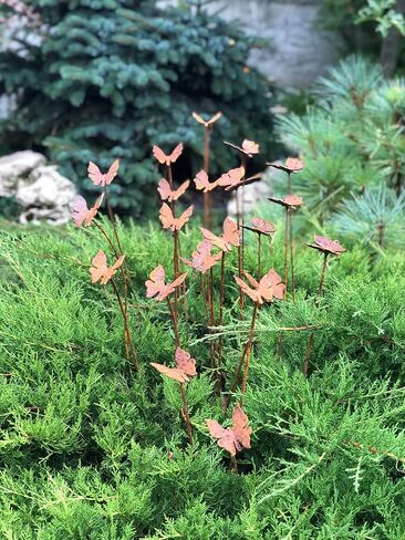 20 Rusty butterflies garden stakes, Metal garden decor, metal yard art, outdoor metal decor in Saudi Arabia