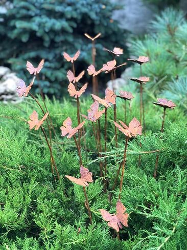 20 Rusty butterflies garden stakes, Metal garden decor, metal yard art, outdoor metal decor in Saudi Arabia