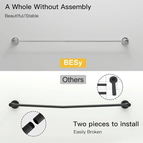 BESy قابل للتعديل البرونزية 16 إلى 28 بوصة حامل منشفة الحمام حامل منشفة الحمام، قضيب منشفة مثبت على الحائط قضيب شماعات ملحقات أجهزة الحمام نمط الفندق، الفولاذ المقاوم للصدأ، برونز مطلي بالزيت in Kuwait