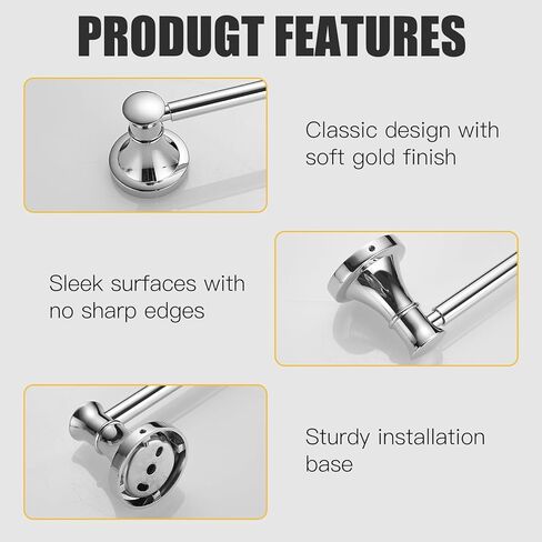 BESy قابل للتعديل البرونزية 16 إلى 28 بوصة حامل منشفة الحمام حامل منشفة الحمام، قضيب منشفة مثبت على الحائط قضيب شماعات ملحقات أجهزة الحمام نمط الفندق، الفولاذ المقاوم للصدأ، برونز مطلي بالزيت in Kuwait