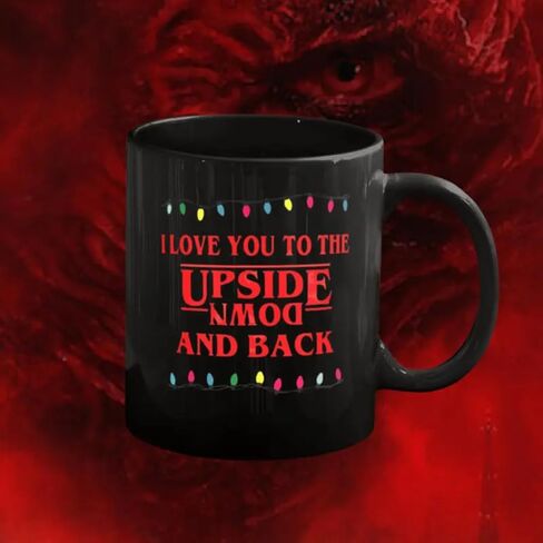 كوب I Love You to the Upside Down and Back، هدايا عيد الميلاد الشخصية لأفضل صديق، كوب لطيف لها وله، هدية مثالية للأصدقاء والزملاء والعائلة، هدايا عيد الميلاد الفريدة in Saudi Arabia