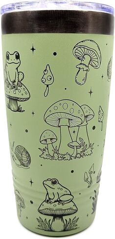 Frog Coffee Tumbler, 20oz Personalized Insulated Mug with Lid, Custom Engraved with Your Name, Choice of Color in Saudi Arabia