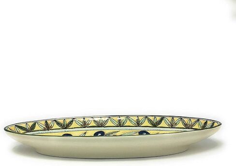 CERAMICHE D'ARTE PARRINI - Italian Ceramic Art Pottery Serving Bowl Centerpieces Tray Plate Hand Painted Decorative Olives Tuscan Made in ITALY in Saudi Arabia