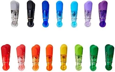 Multipurpose Plastic Bag Clips, Set of 6, Multicolored in Kuwait