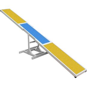 Dog Agility Seesaw - 118"x13"x21" Dog Agility Training Equipment for Backyard Obstacle Courses, Weather Resistant & 2-Level Height Adjustable in Kuwait
