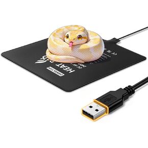 وسادة تسخين USB للزواحف، 6 بوصة × 8 بوصة 8 وات حصيرة حرارية للزواحف، وسادة تسخين الزواحف تحت الخزان حصيرة تسخين تررم مقاومة للماء للسلحفاة والسحلية والضفادع والثعبان وسرطان البحر الناسك in Kuwait