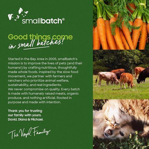 smallbatch Freeze-Dried Beef Dog Food – Grain Free, Organic Produce – Raw Dehydrated Beef Small Bites, High Protein Complete Meal or Topper – Humanely Raised, Made in USA, 7oz in Saudi Arabia