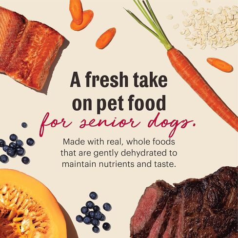 The Honest Kitchen Wholemade Whole Grain Beef, Oat & Salmon Dehydrated Senior Dog Food, 7lb Bag (Makes 28lbs) in Saudi Arabia