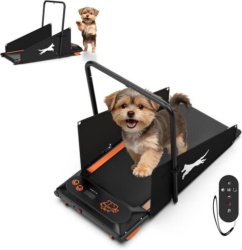 Dog Treadmill for Small and Medium Doggy Quiet 2.5HP Pet Running Machine Treadmill for Dogs with LCD Display & Remote Control, Ideal Treadmill for Dogs Indoor Exercise in Saudi Arabia