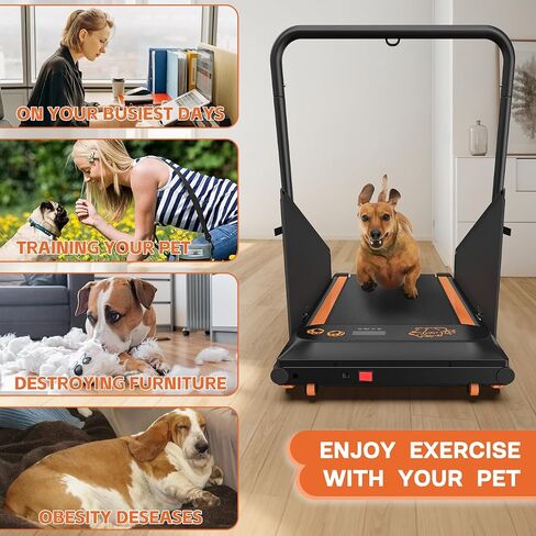 Dog Treadmill for Small and Medium Doggy Quiet 2.5HP Pet Running Machine Treadmill for Dogs with LCD Display & Remote Control, Ideal Treadmill for Dogs Indoor Exercise in Saudi Arabia