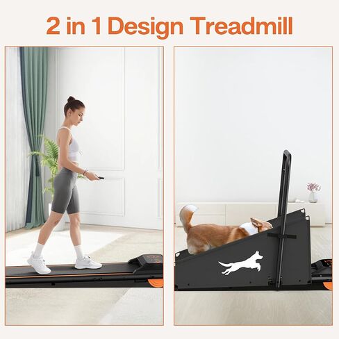 Dog Treadmill for Small and Medium Doggy Quiet 2.5HP Pet Running Machine Treadmill for Dogs with LCD Display & Remote Control, Ideal Treadmill for Dogs Indoor Exercise in Saudi Arabia