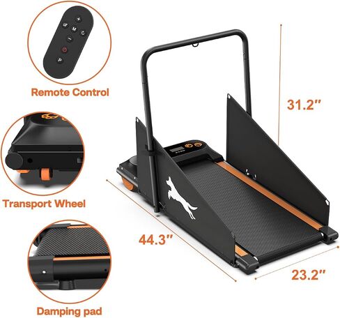 Dog Treadmill for Small and Medium Doggy Quiet 2.5HP Pet Running Machine Treadmill for Dogs with LCD Display & Remote Control, Ideal Treadmill for Dogs Indoor Exercise in Saudi Arabia