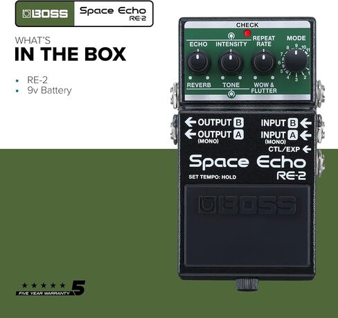 Boss RE-2 Space Echo Delay and Reverb Effects Pedal in Saudi Arabia