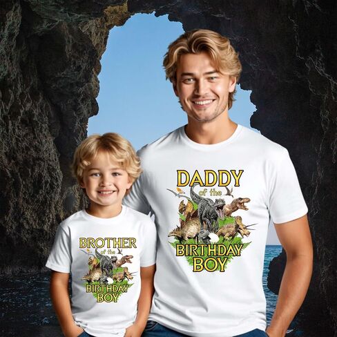 Custom Dinosaur Birthday Shirt Tee Custom Dinosaur Birthday Shirt - Dino Park Family Matching T-Shirts - Personalized Name & Age Tee for Kids & Adults - Unisex Jurassic Theme Birthday Outfit in Saudi Arabia