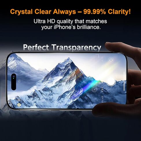 Onefish for iPhone 16 Screen Protector ، 2025 New Invisible Screen Protector Clear HD in Kuwait