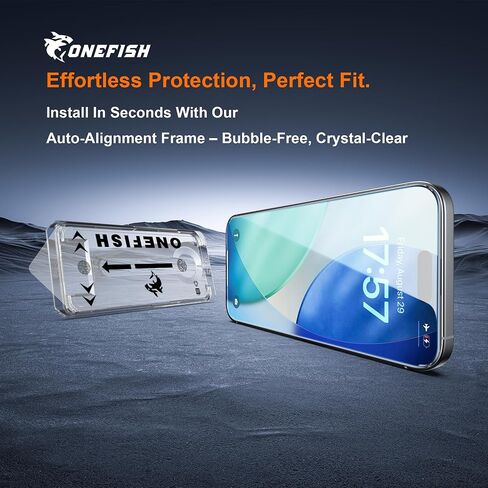 OneFish for iPhone 16 Screen Protector, 2025 New Invisible Screen Protector Clear HD in Kuwait