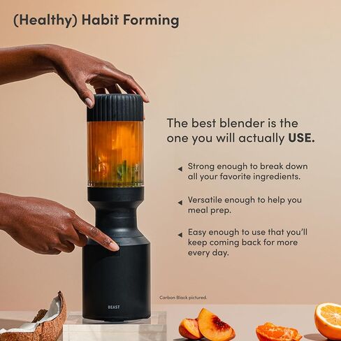 Beast Mini Blender Plus, Countertop Blender, Sand, 600W | Blend Smoothies, Shakes, Dressings, Sauces & Dips, Extra Tritan Vessels, Straw Cap & Straws Included in Saudi Arabia