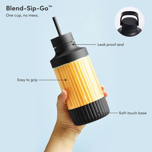 Beast Mini Blender Plus, Countertop Blender, Sand, 600W | Blend Smoothies, Shakes, Dressings, Sauces & Dips, Extra Tritan Vessels, Straw Cap & Straws Included in Saudi Arabia