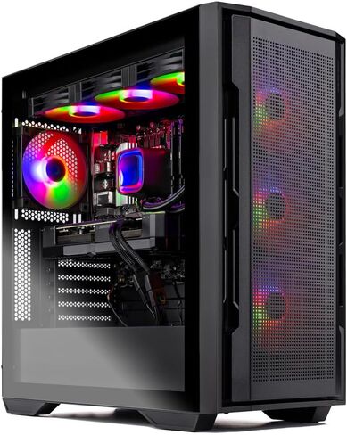 Skytech Gaming Aqua Desktop PC, Intel Ultra 9 285K 3.7 GHz(5.7 GHz Turbo), AMD RX 9070 XT 16GB, 1TB NVMe SSD, 32GB DDR5 RAM 6000 RGB, 850W Gold ATX 3 PSU, 360mm ARGB AIO, Wi-Fi, Win 11 in Kuwait