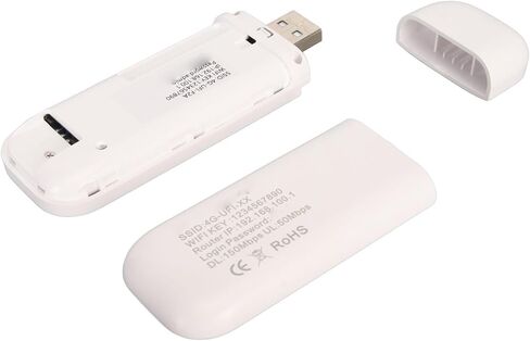 aqxreight Portable 4G WiFi Router with 150Mbps Speed and SIM Card Slot for Up to 10 Users for Office Travel and Home Use (White) in Saudi Arabia
