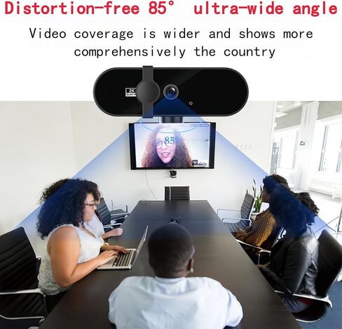 كاميرا الويب الكاملة عالية الدقة مع الميكروفون ، كاميرا ويب 1080 بكسل للكمبيوتر الشخصي ، 90 درجة FOV ، كاميرا الويب المزدوجة للميكروفون للحصول على صوت استريو واضح ، توصيل وتشغيل كاميرا ويب USB لتكبير/سكايب/فرق ، المؤتمرات والفيديو in Kuwait