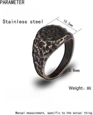 خواتم مطلية بالذهب عيار 14 قيراط للنساء، خاتم من الفضة الإسترليني عيار 925، خاتم قابل للتكديس، خواتم إصبع على طراز الشرير العتيق، حلقات إبهام بوهو، فرقة زركونيا مكعبة، هدية عيد الميلاد لأمي وأبي وزوجة وصديقها in Kuwait