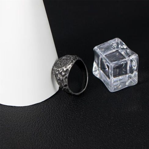 خواتم مطلية بالذهب عيار 14 قيراط للنساء، خاتم من الفضة الإسترليني عيار 925، خاتم قابل للتكديس، خواتم إصبع على طراز الشرير العتيق، حلقات إبهام بوهو، فرقة زركونيا مكعبة، هدية عيد الميلاد لأمي وأبي وزوجة وصديقها in Kuwait