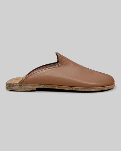 Pierre Loti Light Tan Color Artisan Handcrafted Genuine Leather Grounding Barefoot Slipper For Men Wide Toe Box Flexible Sole Lightweight Breathable Eco-Friendly Grounding Minimalist Shoes in Saudi Arabia