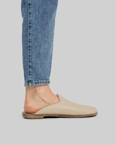 Pierre Loti Beige Color Artisan Handcrafted Genuine Leather Grounding Barefoot Slipper For Men Wide Toe Box Flexible Sole Lightweight Breathable Eco-Friendly Grounding Minimalist Shoes in Saudi Arabia