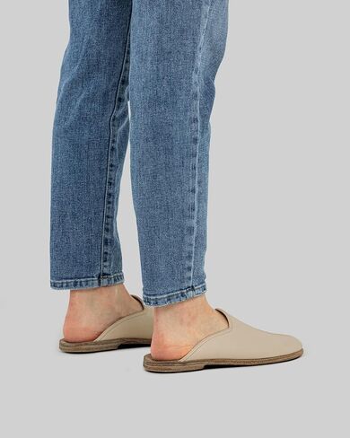 Pierre Loti Beige Color Artisan Handcrafted Genuine Leather Grounding Barefoot Slipper For Men Wide Toe Box Flexible Sole Lightweight Breathable Eco-Friendly Grounding Minimalist Shoes in Saudi Arabia