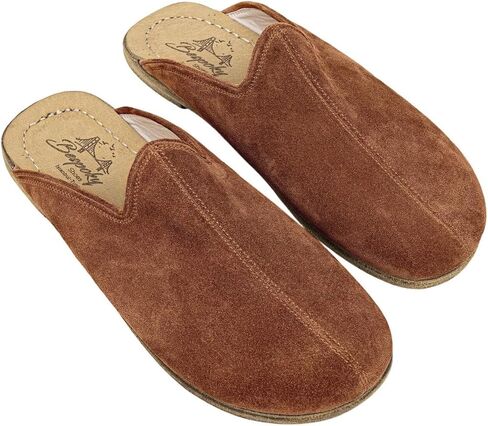 Pierre Loti Light Tan Color Artisan Handcrafted Suede Genuine Leather Grounding Barefoot Slipper For Men Wide Toe Box Flexible Sole Light Tanweight Breathable Eco-Friendly Grounding Minimalist Shoes in Saudi Arabia
