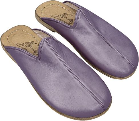 Pierre Loti Purple Color Artisan Handcrafted Genuine Leather Grounding Barefoot Slipper For Men Wide Toe Box Flexible Sole Lightweight Breathable Eco-Friendly Grounding Minimalist Shoes in Saudi Arabia