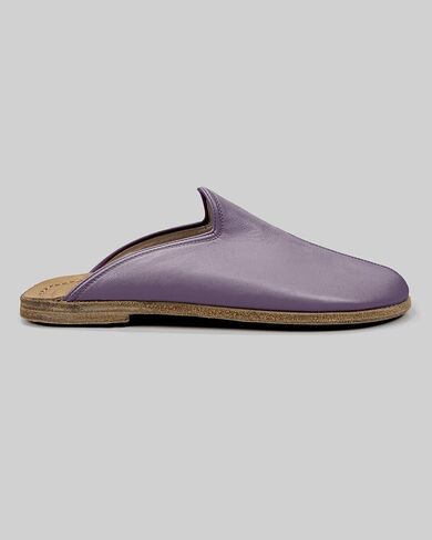 Pierre Loti Purple Color Artisan Handcrafted Genuine Leather Grounding Barefoot Slipper For Men Wide Toe Box Flexible Sole Lightweight Breathable Eco-Friendly Grounding Minimalist Shoes in Saudi Arabia