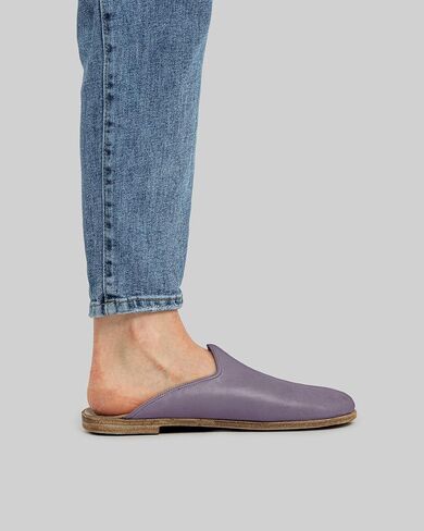 Pierre Loti Purple Color Artisan Handcrafted Genuine Leather Grounding Barefoot Slipper For Men Wide Toe Box Flexible Sole Lightweight Breathable Eco-Friendly Grounding Minimalist Shoes in Saudi Arabia