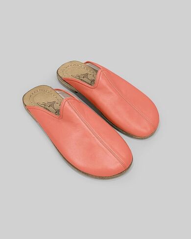 Pierre Loti Pomegranate Color Artisan Handcrafted Genuine Leather Grounding Barefoot Slipper For Men Wide Toe Box Flexible Sole Lightweight Breathable Eco-Friendly Grounding Minimalist Shoes in Saudi Arabia