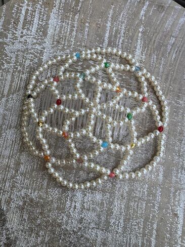 Women kippah, Pearl Hair Comb with Colorful beads, Clear Comb,Decorative Hair Accessory, JUDAICA in Saudi Arabia