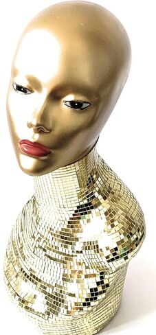 Gold Mirrored Mannequin Head in Saudi Arabia