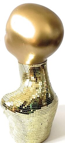 Gold Mirrored Mannequin Head in Saudi Arabia