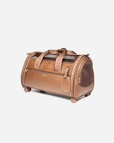 moor NYC Luxury Made Travel Bag. A Unique Pet Travel Bag Design for Dogs or Cats. TSA Approved (Cocoa Luxury Travel Bag) in Kuwait