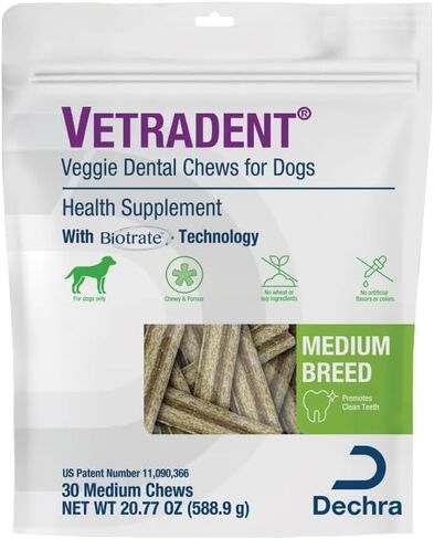 Vetradent® Veggie Dental Chews for Medium Dogs in Saudi Arabia