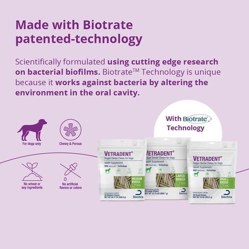 Vetradent® Veggie Dental Chews for Medium Dogs in Saudi Arabia