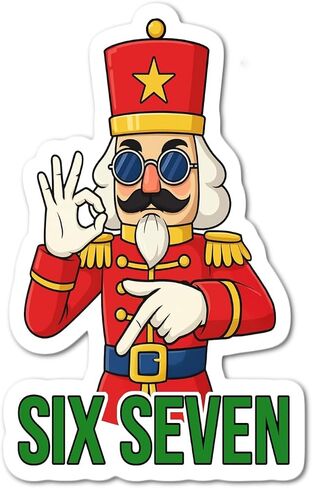 Nutcracker Christmas 6 7 Waterproof Sticker in Saudi Arabia