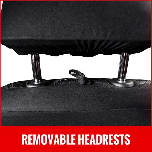 اوتو يوث مجموعة اغطية مقاعد السيارة باللون الاحمر مجموعة كاملة، اغطية مقاعد الدلو الامامية مع مقعد مقسم للنساء، مجموعة كاملة من واقيات مقاعد السيارة - 9 قطع in Kuwait